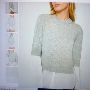 Brochure Walker Ebbi Layered Crew Looker in grey.